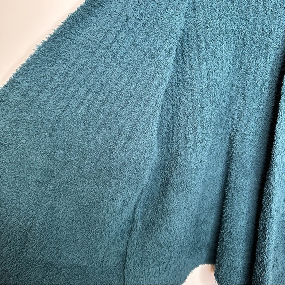 Barefoot Dreams CozyChic Boardwalk Cardigan in Deep Teal - Picture 8 of 10